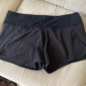 Lululemon Black Speed Up Shorts, Size 10